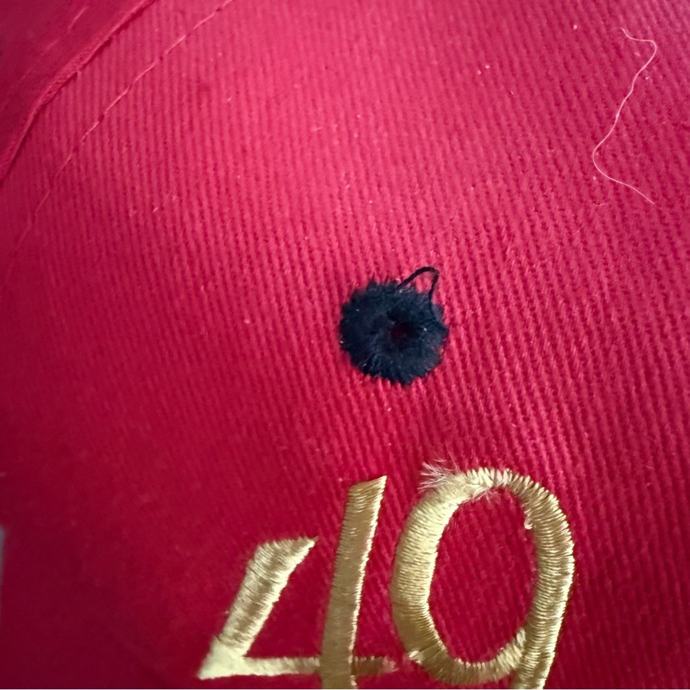 San Francisco 49ers Hat Snapback Baseball‎ Cap Team NFL Red Stitched Football - Picture 3 of 8